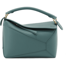 Loewe Puzzle Edge Small Leather Shoulder Bag - Green