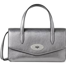 Mulberry Darley Top Handle Pewter Metallic Calf - Nappa