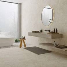 Tiles Arundel Beige Stone Effect Matt Porcelain Floor Tile 600mm x 400mm