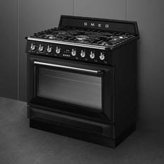 90cm - Negro Placas de Inducción Smeg Cocina Gas y Eléctrica TR90GMBL 90cm Negro Negro