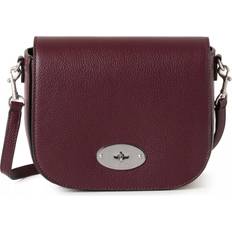 Mulberry Darley Satchel - Black/Cherry