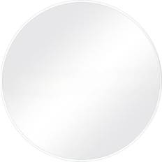 Rundt spejl ø50 Uniq Oslo Round white/Silver Vægspejl 50cm