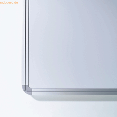 UltraDEX Stellwandtafel Beidseitig Whiteboard B2000xH1200xT22mm Weiß