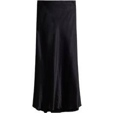 Einfarbig - Lange Röcke H&M Maxi Skirt - Black