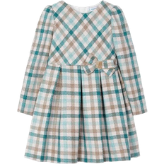 Long Sleeves Dresses Children's Clothing Mayoral Girl's Checked Dress - Jade