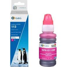 G&amp G Refillbläck Kompatibel Magenta - Magenta