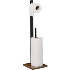 Relaxdays Bamboo Toilet Paper Holder 71 x 19 x 19 cm