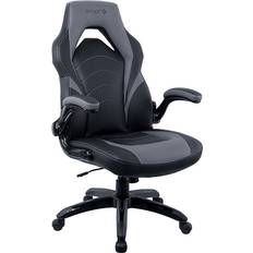 Adult - Leather Gaming Chairs Staples Emerge Vortex Bonded Leather Ergonomic Gaming Chair, Black and Gray