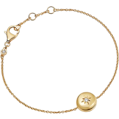 Sapphire Bracelets Astley Clarke Biography Chain Locket Bracelet - Gold/Sapphire