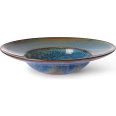 HKliving Home Chef Rustic Blue Dyb tallerken 28.5cm