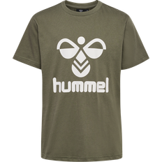 Hummel Kid's Tres Short Sleeved T-shirt - Dusty Olive