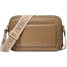 Michael Kors Maeve Large Signature Logo Crossbody Bag - Husk