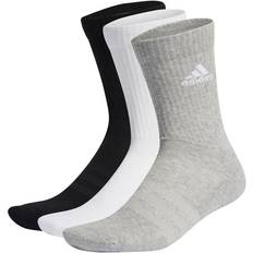 adidas Cushioned Crew Socks 3-pack - Medium Gray Heather/White/Black