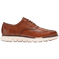 Cole Haan Men Low Shoes Cole Haan Zerøgrand Remastered Wingtip Oxford - British Tan/Ivory