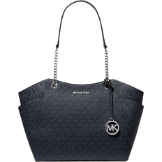Michael Kors Jet Set Large Signature Logo Shoulder Bag - Admiral