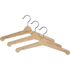 Brown Hangers Essem Design Nostalgi Hangers 3-Pack Oak Hanger 16.1" 3