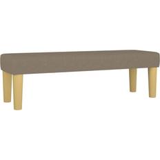 Senge & Madrasser vidaXL Med Madras 200x200 cm Stof Gråbrun Kontinentalseng