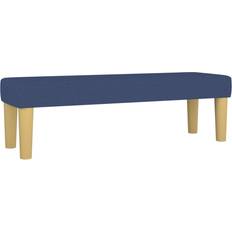 Senge & Madrasser vidaXL Med Madras 140x190 cm Stof Blå Kontinentalseng