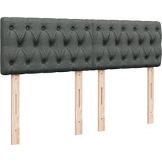 140 cm - Bløde Kontinentalsenge vidaXL Med Madras 140x190 cm Stof Mørkegrå Kontinentalseng
