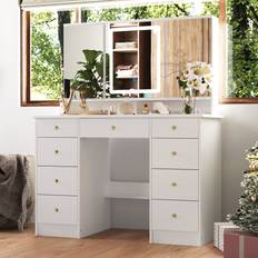 Capricia Makeup Vanity Desk 140cm H X 111cm W X 50cm D