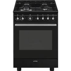 Display Ranges Smeg Concert CX61GMBL Dual Fuel Cooker Black