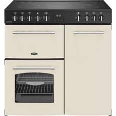 Ceramic Cookers Belling Farmhouse 90cm Ceramic Range Cooker Beige