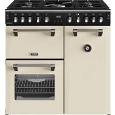 Beige Fornuizen Stoves Richmond 90cm Dual Fuel Range Cooker Beige