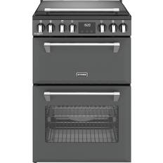 Double oven with induction hob Stoves Richmond Deluxe 60cm Induction Cooker Grey, Anthracite, Black