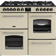 Belling 100cm Cookers Belling Farmhouse 100DF Dual Fuel Range Cooker