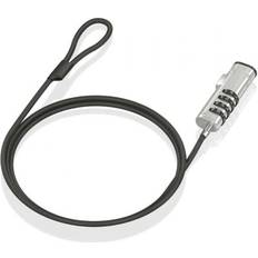 Aisens ASLK-D50N05-BK 1,5 m Svart Säkerhetskabel