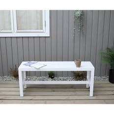Brambly Cottage Madhav Wooden White Garden Bench
