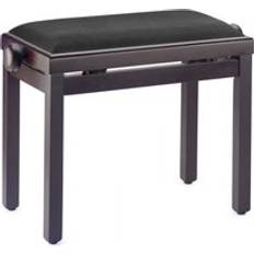 Stagg Adjustable Piano Bench Black Velvet
