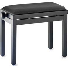 Stagg Adjustable Piano Bench Black Velvet