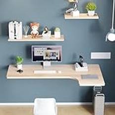 SHAIRMB Wall Mounted L-Shape Corner Desk B 70 x 50 x 30 x 25 cm Skrivbord