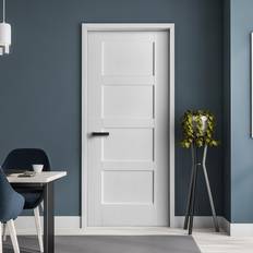 Interior Doors on sale JELD-WEN White Primed Internal 4 Panel Shaker 1981 x 762 x 35 mm Interior Door (x198.1cm)