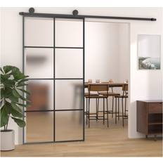Skydedøre vidaXL med Hardwaresæt 102,5x205 cm Sikkerhedsglas Aluminium Skydedør (x)