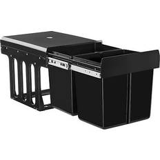 Cleaning Equipment & Cleaning Agents tectake Kitchen Bin with 2 Compartments 2 x 15L