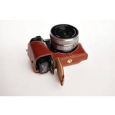 TP Original Genuine Real Leather Half Camera Case Bag for Sony A6000