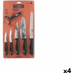 Quttin Nero Black 6-Piece Kitchen Knife Set