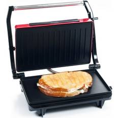 Sandwich Toasters ‎Trademark Global Walmart.com, Chef Buddy Indoor Countertop Panini Press with Nonstick Plates (Red)