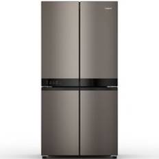 Black - Freestanding - Side-by-side Fridge Freezers Hotpoint HQ9 U2BL G Fridge Freezer Black