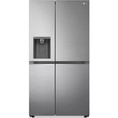 Freestanding Fridge Freezers - Ice & Water Dispenser - Stainless Steel LG GSLV71PZTD Frost Free American Style Fridge Freezer Silver, Stainless Steel