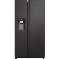 Haier Black Fridge Freezers Haier DHSW5918DIPT Fridge Freezer 601L Black