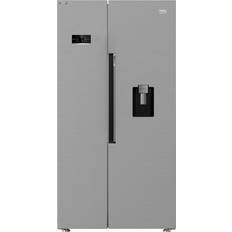 Beko american fridge freezer Beko HarvestFresh ASD2442VPS Fridge Freezer Stainless Steel