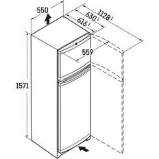 Liebherr Freestanding Fridge Freezers - Silver Liebherr CTele2931 Fridge Freezer Silver