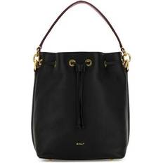 Bally Leather Code Bucket Bag - Black