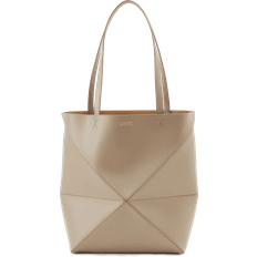 Leinen Handtaschen Loewe Puzzle Fold Tote Medium - Sand