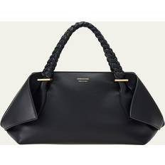 Ferragamo Sort Læder Medium Håndtaske - Sort