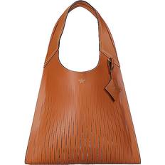 Natural Totes & Shopping Bags MCM Aren XL Leather Shopper - Terracotta