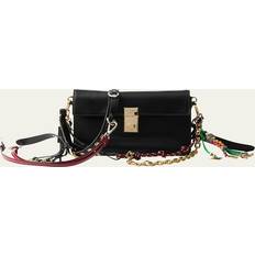Prada Tasker Prada Soft Sound Small Leather Shoulder Bag - Black